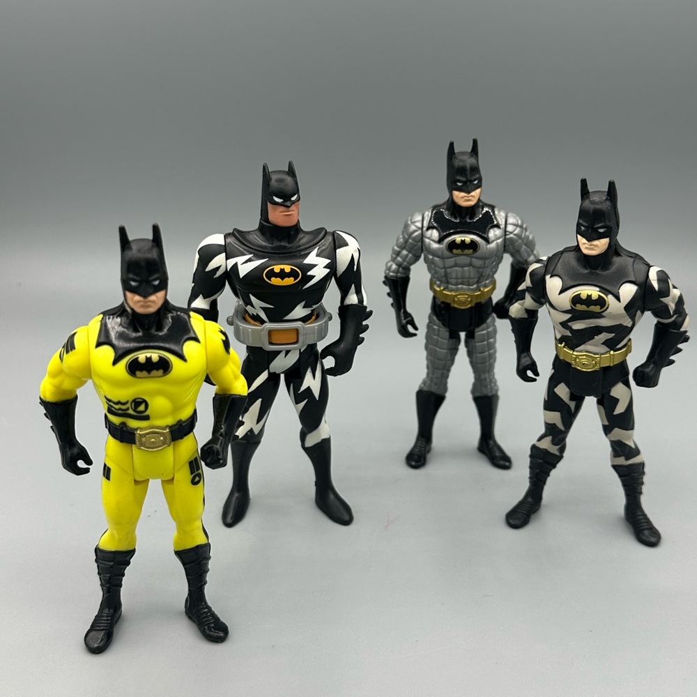 Lot of 4 Vintage 1990s Kenner Batman Action Figures